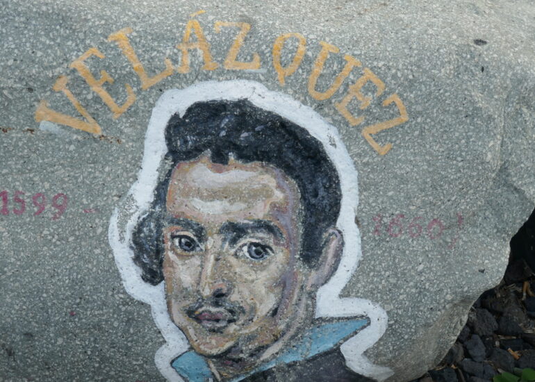 46. Ténérife nord, San Andrés, peintures de célébrités sur rochers