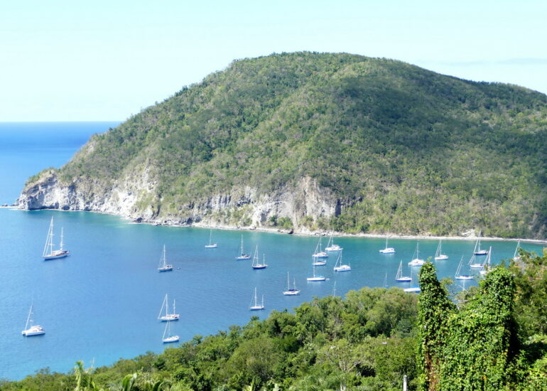 47. La Guadeloupe ; la baie de Deshaies