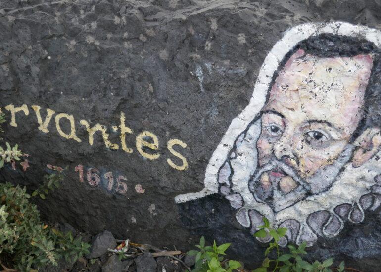 47. Ténérife nord, San Andrés, peintures de célébrités sur rochers