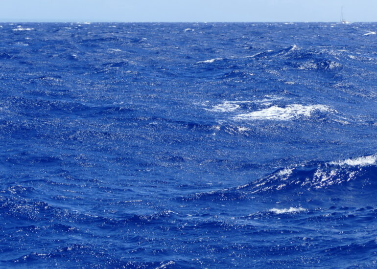 48. Des Saintes à Pointe-à-Pitre ; mer agitée