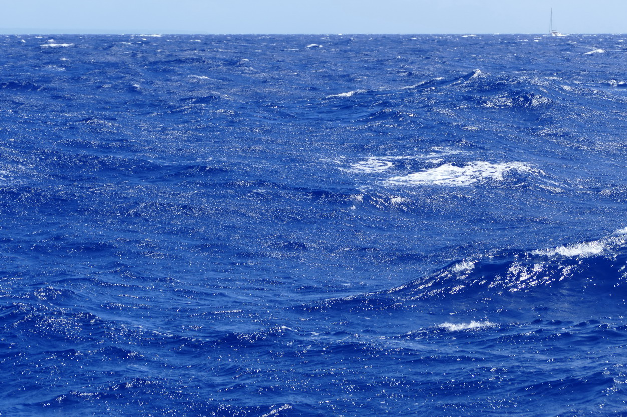 48. Des Saintes à Pointe-à-Pitre ; mer agitée