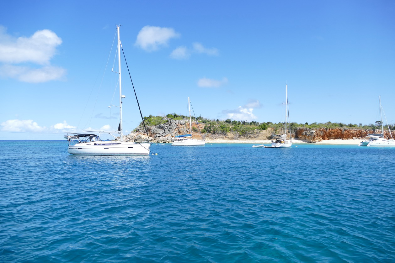 48. St Martin, ilôt Tintamarre, la zone de mouillage