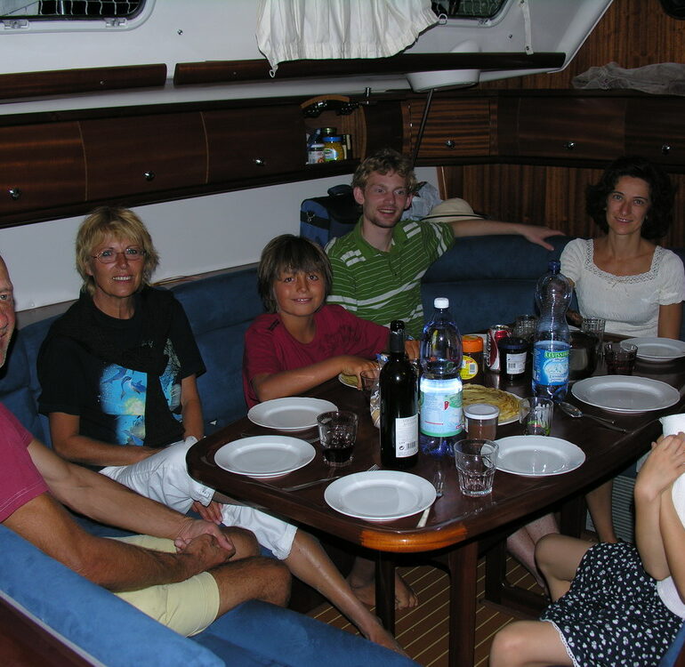 15. A bord du Bavaria avec les Entrup