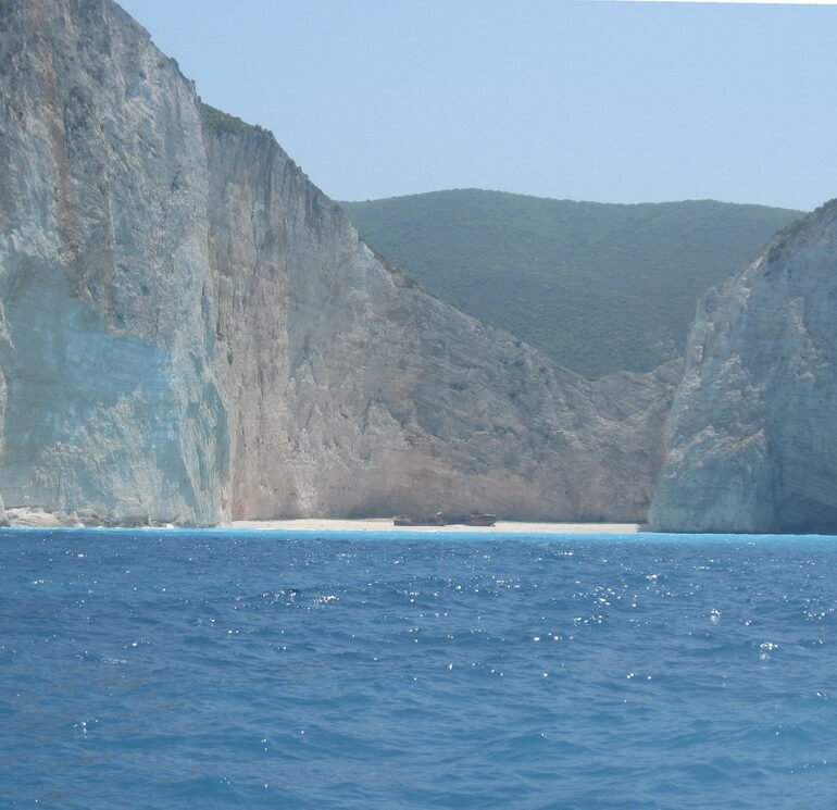 18. Zante ou Zakynthos, plage de l’épave