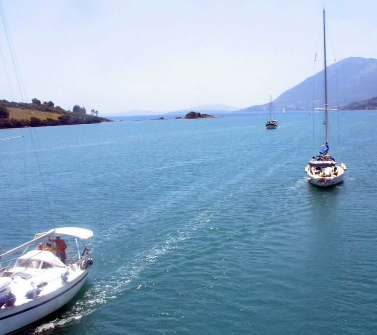 6. Sortie sud du canal de Levkas