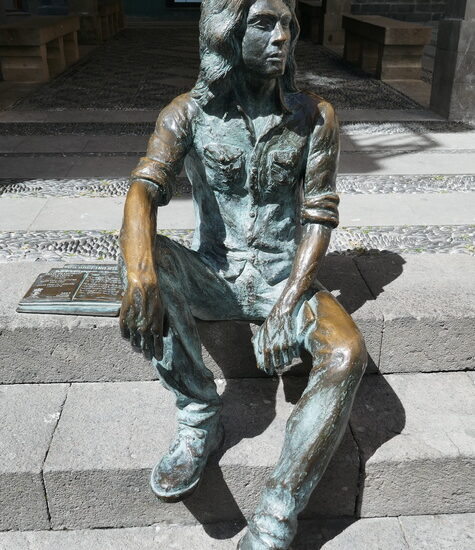 31. Santa Cruz de La Palma, statue du poète Felix Francisco Casanova